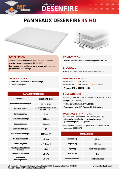 Catalogue MF industries